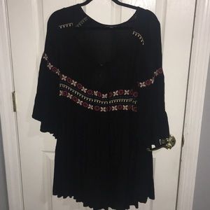 Black Boho American Eagle dress